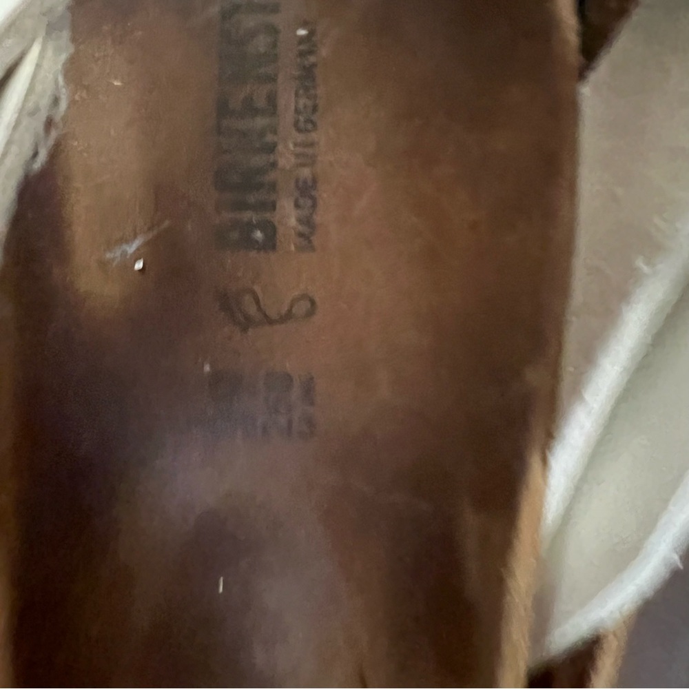 Birkenstock Gizeh White Patent Leather Sandals Size 39 L 8-8.5 Regular Wide - Picture 11 of 13
